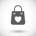 Bag store single icon.