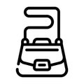 bag stylist line icon vector illustration