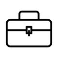 Bag thin line vector icon Royalty Free Stock Photo