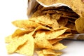 Bag of yellow Corn Chips Royalty Free Stock Photo