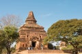 Bagan Archaeological Area and Monuments. a famous Buddhist ruins in Bagan, Mandalay Region, Myanmar