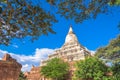 Bagan, Myanmar ancient temple ruins landscape in the archaeological zone Royalty Free Stock Photo