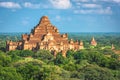 Bagan, Myanmar ancient temple ruins landscape in the archaeological zone Royalty Free Stock Photo