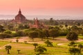 Bagan, Myanmar Archeological Zone Royalty Free Stock Photo