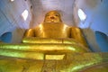 The gilded buddha in Bagan