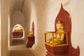 BAGAN, MYANMAR - MAY 4: Buddha statue inside ancient pagoda on M Royalty Free Stock Photo