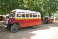 Old vintage buses