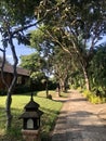 Bagan Myanmar - November 5, 2019: The Tharabar Gate hotel in Bagan, Myanmar Royalty Free Stock Photo