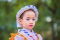 Bagan,Myanmar : Unidentify Myanmar child in Festival Procession.