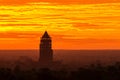 Bagan Nan Myint Tower at dawn, 360 viewing tower Royalty Free Stock Photo