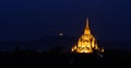 Bagan pagoda at twilight, Myanmar Royalty Free Stock Photo