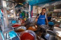 Mamak stall fried mee with egg Royalty Free Stock Photo