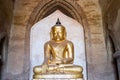 Bagan style Buddha statue in Dhammayangyi temple, Bagan ancient