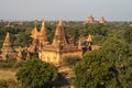 Bagan temple field Royalty Free Stock Photo