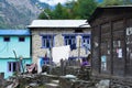 Bagarchhap village, Nepal - 24th of April, 2015 - unidentified nepalese girl in Nepal, Annapurna circuit trek