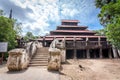 Bagaya Kyaung monastery, built of teak in 1838, ancient city Inwa (Ava) Mandalay - Myanmar