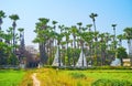 Bagaya Monastery in garden, Ava, Myanmar Royalty Free Stock Photo