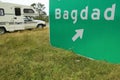 Bagdad Florida freeway sign