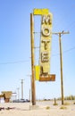 Bagdad motel sign and cafe near Route 66