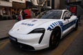 Porsche Taycan Turbo S Turkish Police car, supercar. Porsche seized from criminal organizations