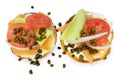 Bagel and Lox with Clipping Path Royalty Free Stock Photo