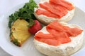 Bagel & Lox Closeup Royalty Free Stock Photo