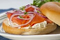 Bagel with Lox Royalty Free Stock Photo