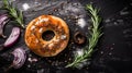 Delicious Herb-infused Bagel: A Festive Treat With A Modern Twist
