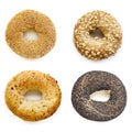 Bagels Collection Isolated on White