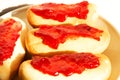 Bagels with jam Royalty Free Stock Photo