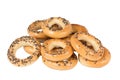 Bagels with poppy seeds Royalty Free Stock Photo