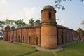 People visit Shat Gombuj Mosque in Bagerhat, Bangladesh.