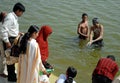 Bagerhat, Bangladesh: Pool near Khan Jahan Ali Tomb and Mosque where visitors undertake ritual bathing Royalty Free Stock Photo