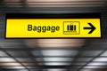 Baggage airport signs Royalty Free Stock Photo