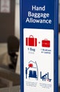 Baggage allowance. Royalty Free Stock Photo