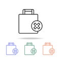 baggage allowance icon. Elements of simple web icon in multi color. Premium quality graphic design icon. Simple icon for websites