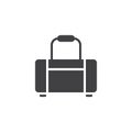 Baggage bag vector icon