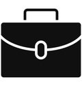 Baggage, briefcase Isolated Vector Icon that can be easily modified or edited Royalty Free Stock Photo