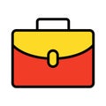 Baggage, briefcase Isolated Vector Icon that can be easily modified or edited Royalty Free Stock Photo