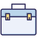 Baggage, briefcase Isolated Vector Icon that can be easily modified or edited Royalty Free Stock Photo