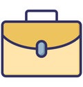 Baggage, briefcase Isolated Vector Icon that can be easily modified or edited Royalty Free Stock Photo