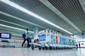 Baggage claim area Beijing Capital International Airport Royalty Free Stock Photo