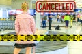 Baggage claim and cancelled flight