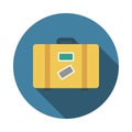 Baggage flat vector icon