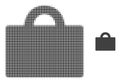 Baggage Halftone Dot Icon