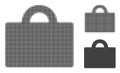 Baggage Halftone Dotted Icon