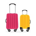 Baggage or luggage. Travel concept. Bag for tourism Royalty Free Stock Photo