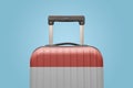 Baggage with Monaco flag print tourism and vacation concept