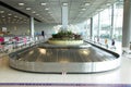 Baggage pickup carousel at the airport Royalty Free Stock Photo