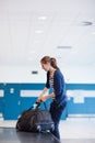 Baggage reclaim at the airport Royalty Free Stock Photo